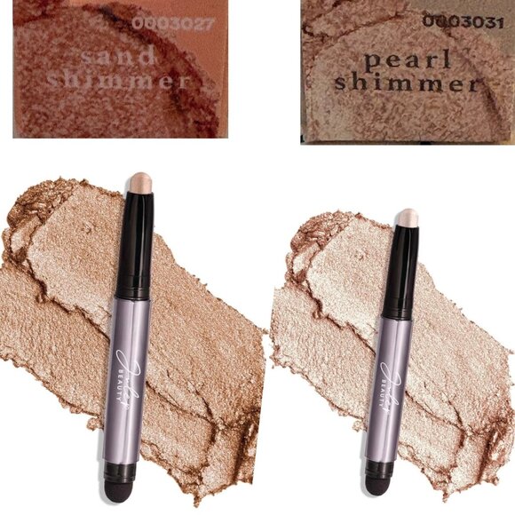 Julep Beauty 101 Cream To Powder Eyeshadow Sticks Pearl & Sand Shimmer Duo Set - Picture 1 of 7